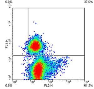 Flow cytometric analysis of PBMC